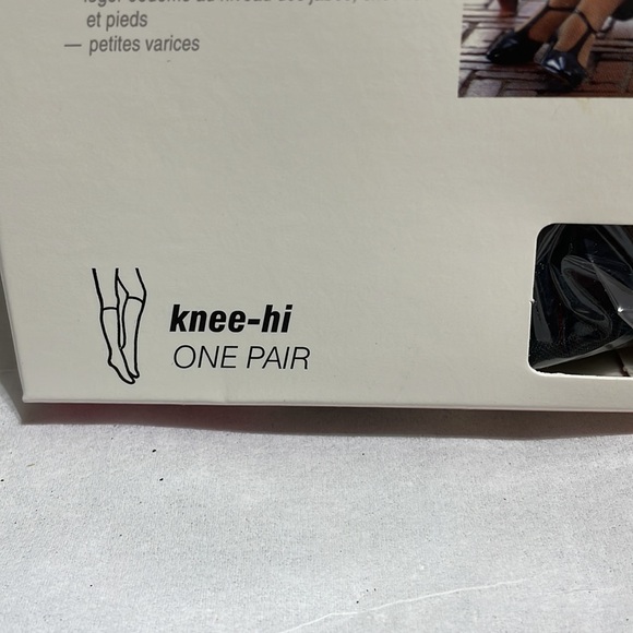 Vintage Jobst Ultra-Sheer knee-hi M, Off-Black - Picture 3 of 8